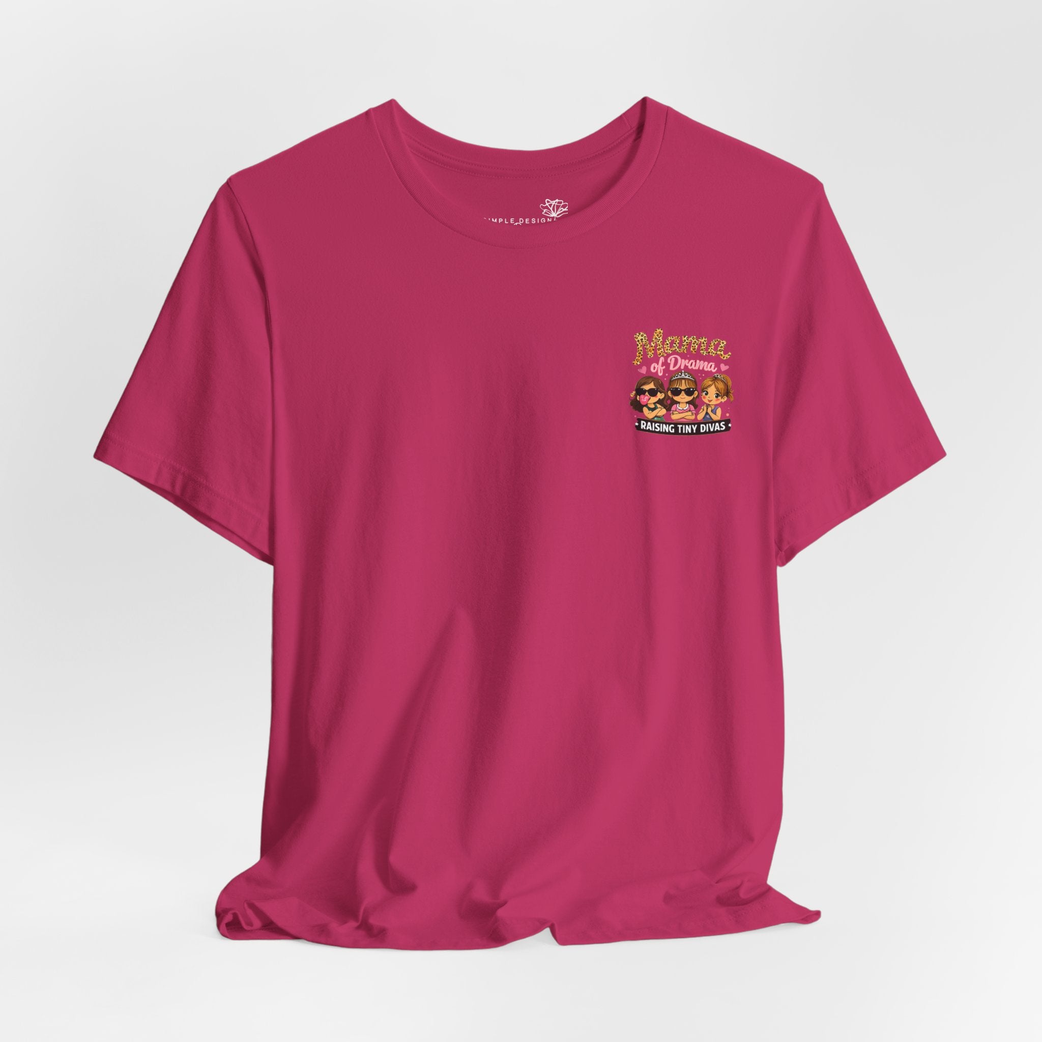 Momma Drama Raising Little Divas T-Shirt - Print