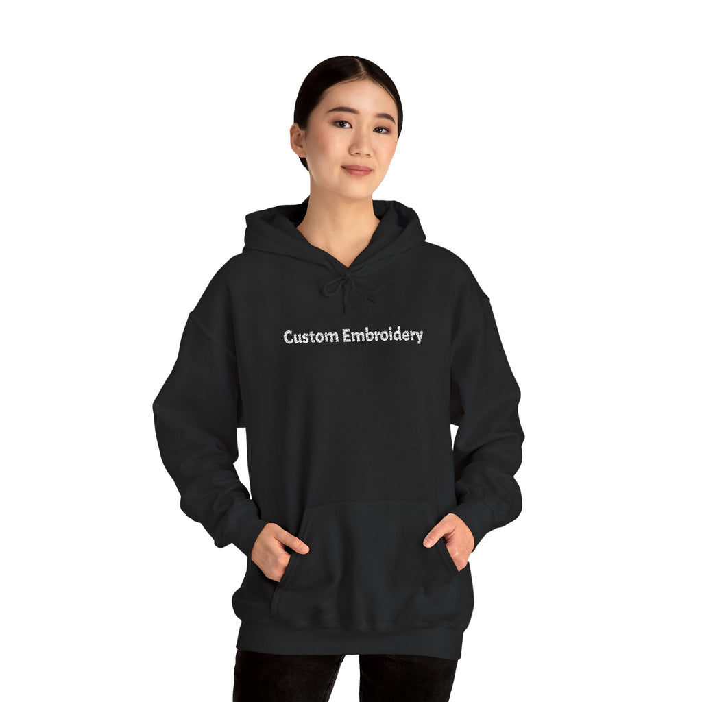 EMBROIDERED Custom Text (Dark Colors/Shades) Cozy Unisex Hoodies
