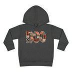 Toddler Hoodie - "BOO" Plaid Halloween Pullover