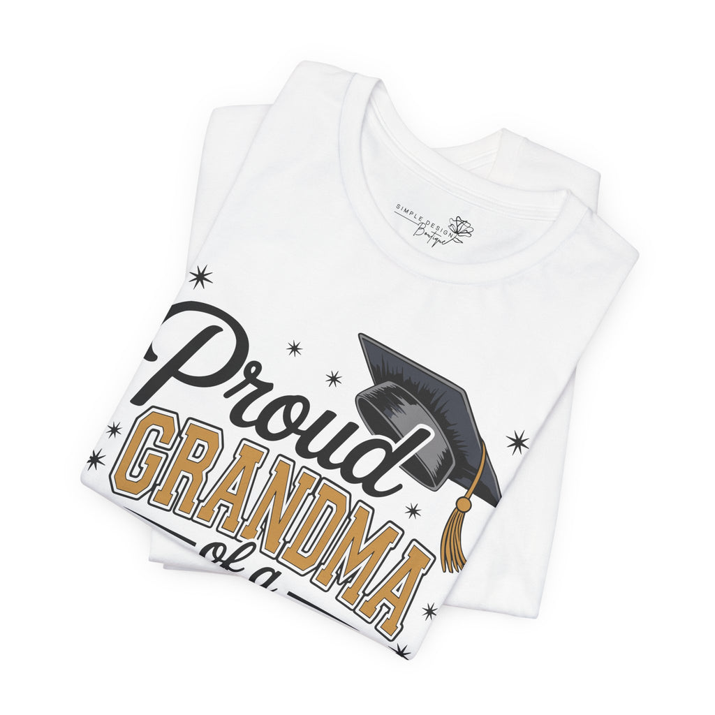 Proud Grandma of a 2026 Graduate FRONT & BACK upload photo T-Shirt