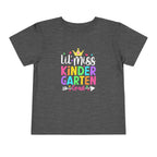 Little Miss Kindergarten Grad. FRONT & BACK — Toddler Graduation Tee