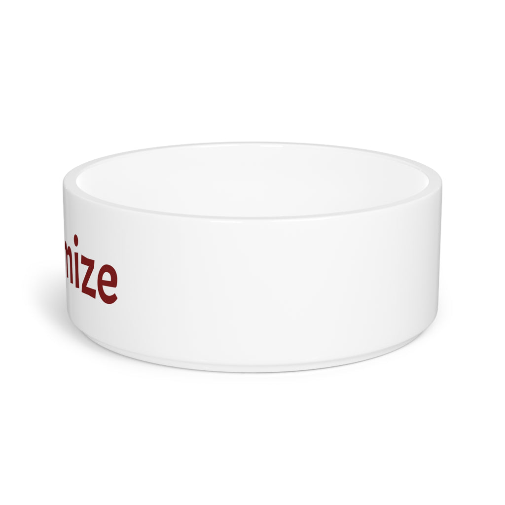 Custom Pet Bowl — Personalized Ceramic Dog & Cat Bowl (Add Name or Text)