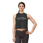 Be a Voice Not an Echo Crop Top — Bold Inspirational Tee for Her