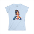USA Girl Graphic Tee — Patriotic Fourth of July Women’s T-Shirt | S–2XL