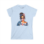 USA Girl Graphic Tee — Patriotic Fourth of July Women’s T-Shirt | S–2XL