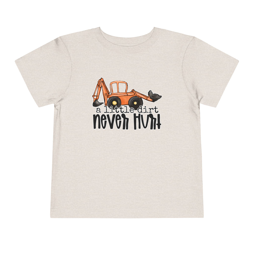 A Little Dirt Never Hurt — Funny Toddler Truck Graphic Tee