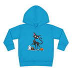 Toddler Halloween Cat Hoodie – Cute Black Kitty with Pumpkins Pullover