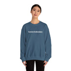EMBROIDERED Custom Text (Dark Colors/Shades) Pullover Sweatshirts