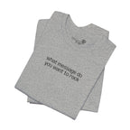Custom Text Embroidered T-Shirt — Your Words, Stitched in Style