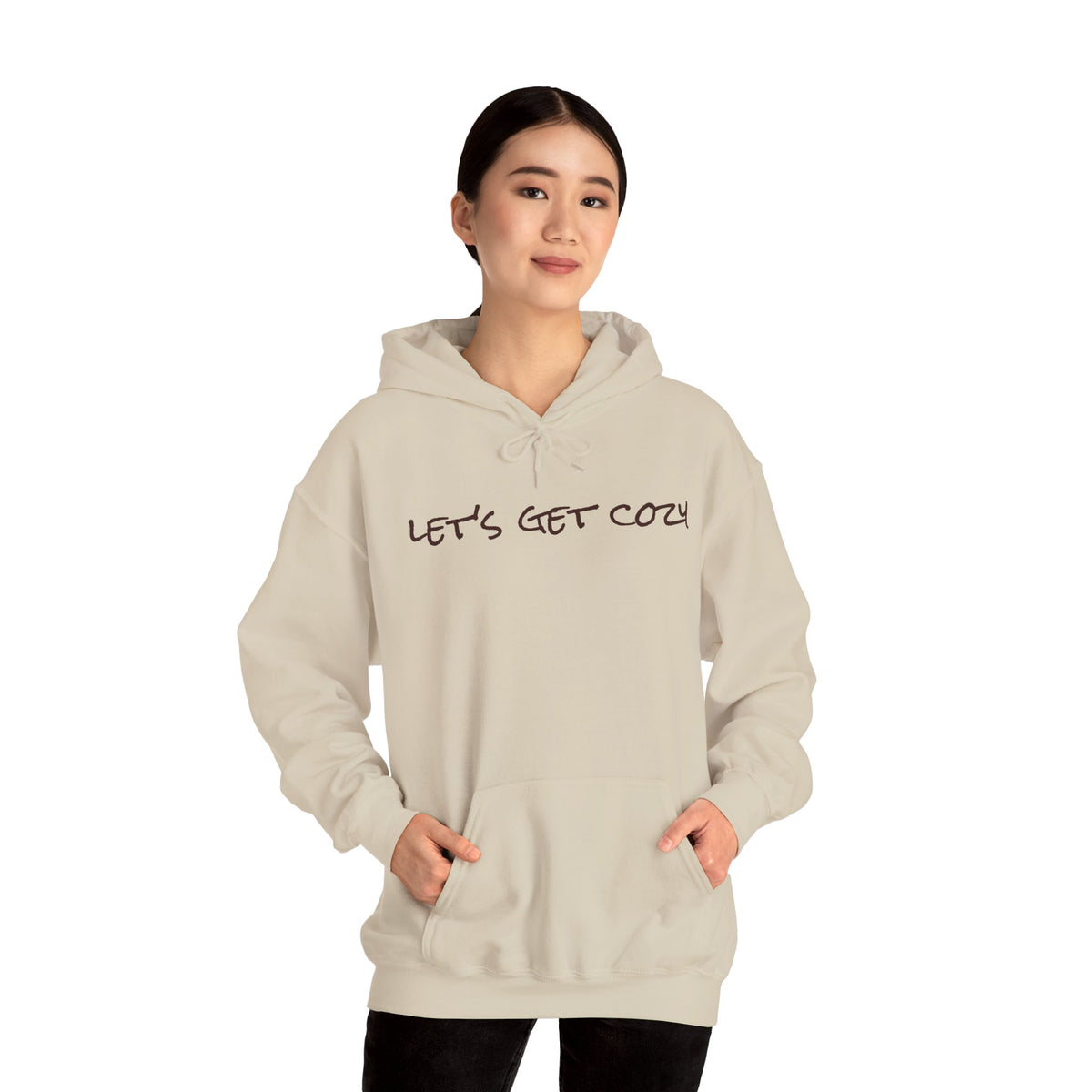 Let's Get Cozy Graphic - Cozy Hoodie