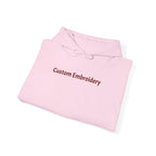 EMBROIDERED Custom Text (Light Colors/Shades) Unisex Hoodies