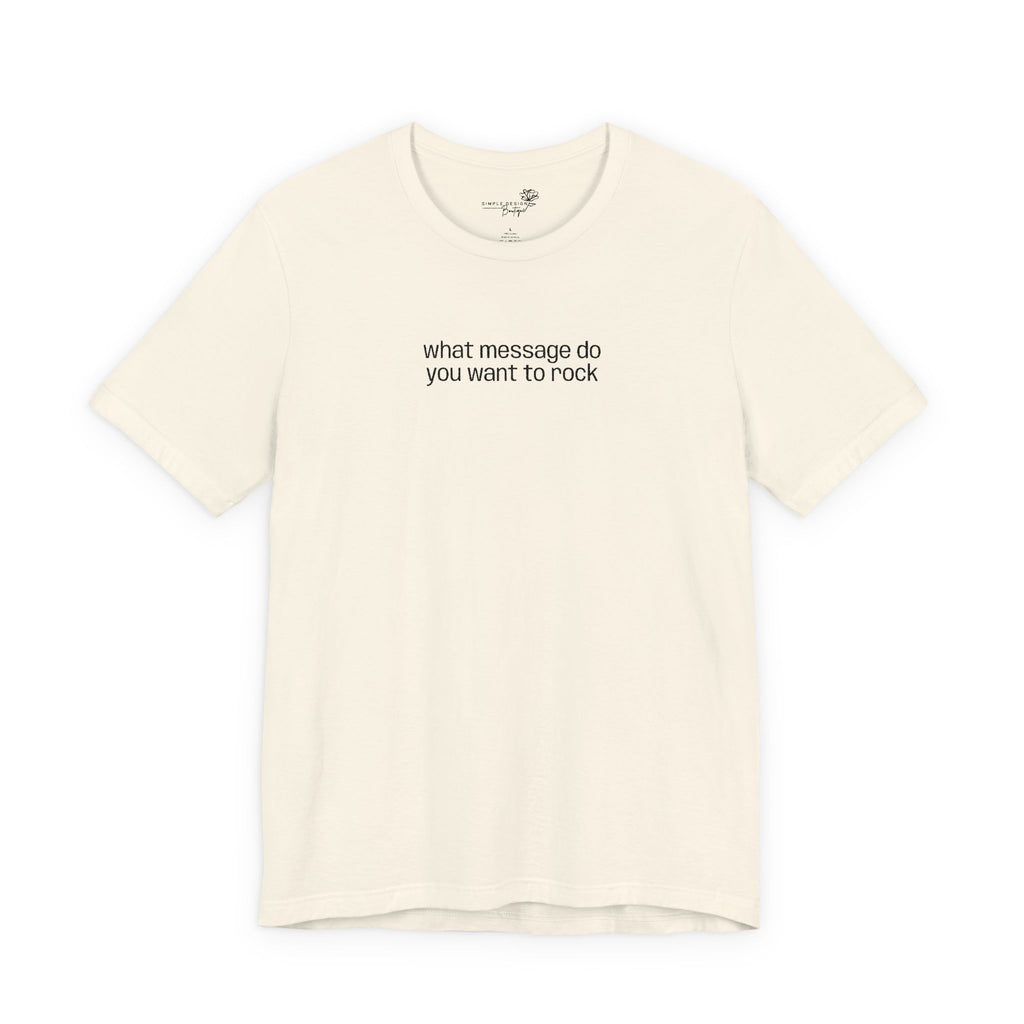 Custom Text Embroidered T-Shirt — Your Words, Stitched in Style