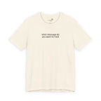 Custom Text Embroidered T-Shirt — Your Words, Stitched in Style