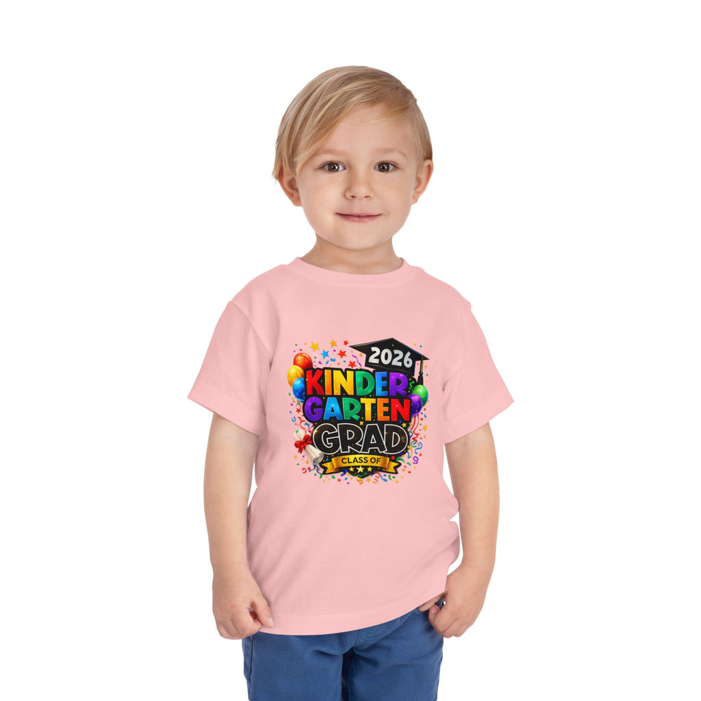 Kindergarten Graduate — Vivid Bright Design Toddler T-Shirt