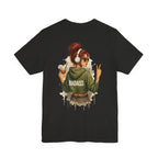 Badass Girl Graphic Tee — Peace Sign Back Print