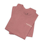 Custom Left Chest T-Shirt — Personalized Text Print