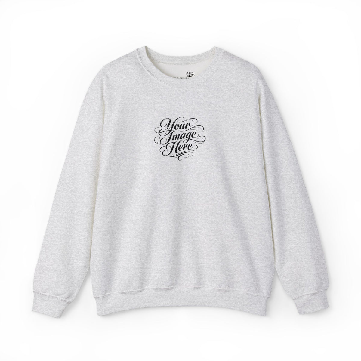 EMBROIDERED Custom Image (Light Colors/Shades) Pullover Sweatshirts