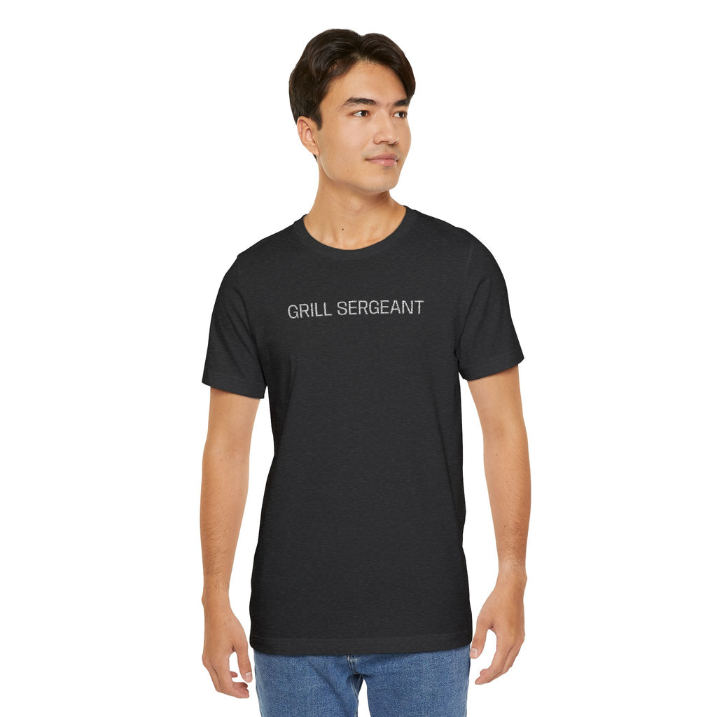 Grill Sergeant — Embroidered Men’s T-Shirt