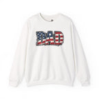 Dad American Flag Crewneck Sweatshirt — Patriotic Father’s Day Gift | S–3XL