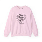Custom Crewneck Sweatshirt — Custom Image & Optional Text