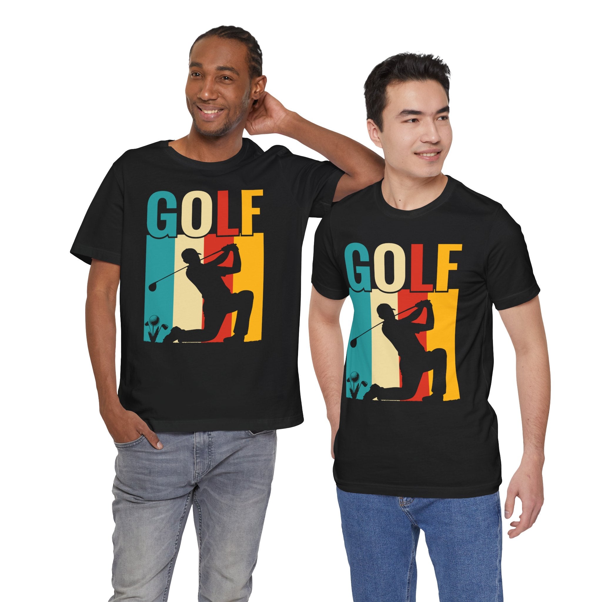 Golf Retro Silhouette Tee — Men's Vintage Graphic Tee