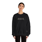 Custom Text Crewneck Sweatshirt — Say It Your Way