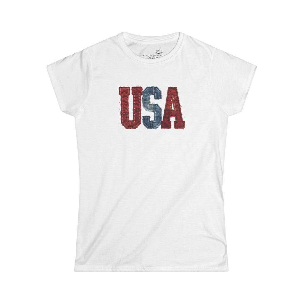 USA Vintage Graphic Tee — Patriotic Women’s T-Shirt | S–2XL