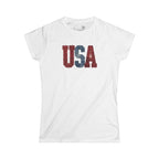 USA Vintage Graphic Tee — Patriotic Women’s T-Shirt | S–2XL