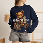 Cute Luxury Bear Bougie-ish Graphic - Pullover Sweatshirt