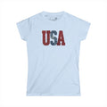 USA Vintage Graphic Tee — Patriotic Women’s T-Shirt | S–2XL