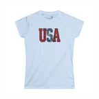 USA Vintage Graphic Tee — Patriotic Women’s T-Shirt | S–2XL