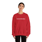 EMBROIDERED Custom Text (Dark Colors/Shades) Pullover Sweatshirts