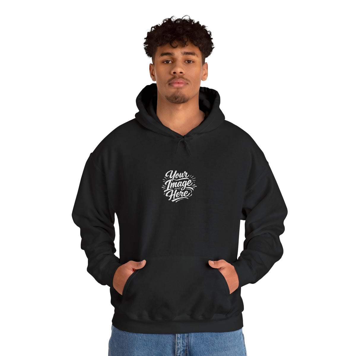 EMBROIDERED Custom Image - (Dark Colors) Hoodies