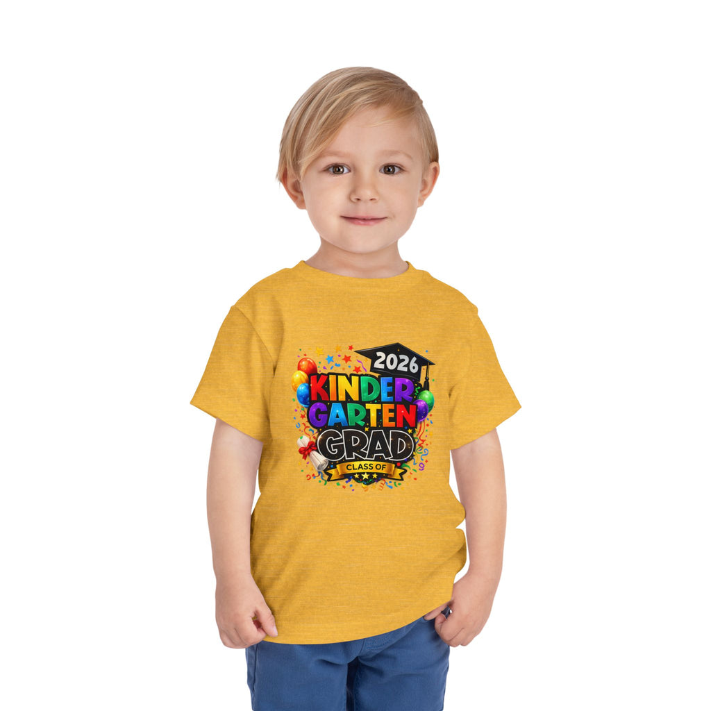 Kindergarten Graduate — Vivid Bright Design Toddler T-Shirt