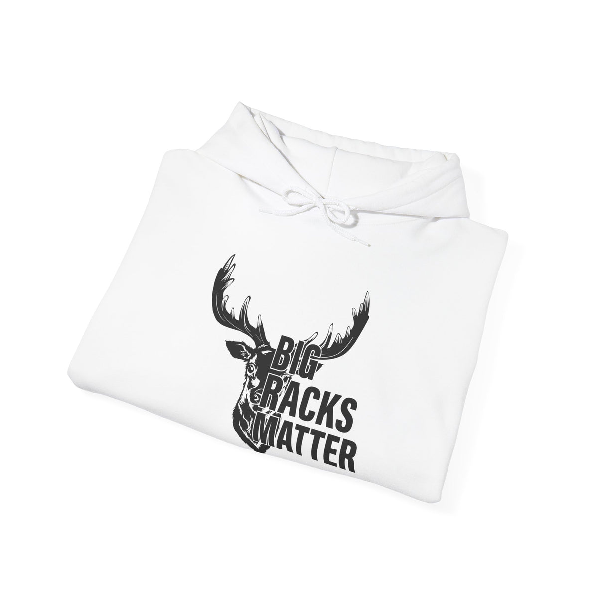 Big Racks Matter Deer Antler Hunting Graphic - Cozy Hoodie