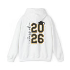 Class of 2026 Hoodie FRONT & BACK – Graduation Sweatshirt with Cap Graphic