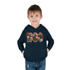 Toddler Hoodie - "BOO" Plaid Halloween Pullover