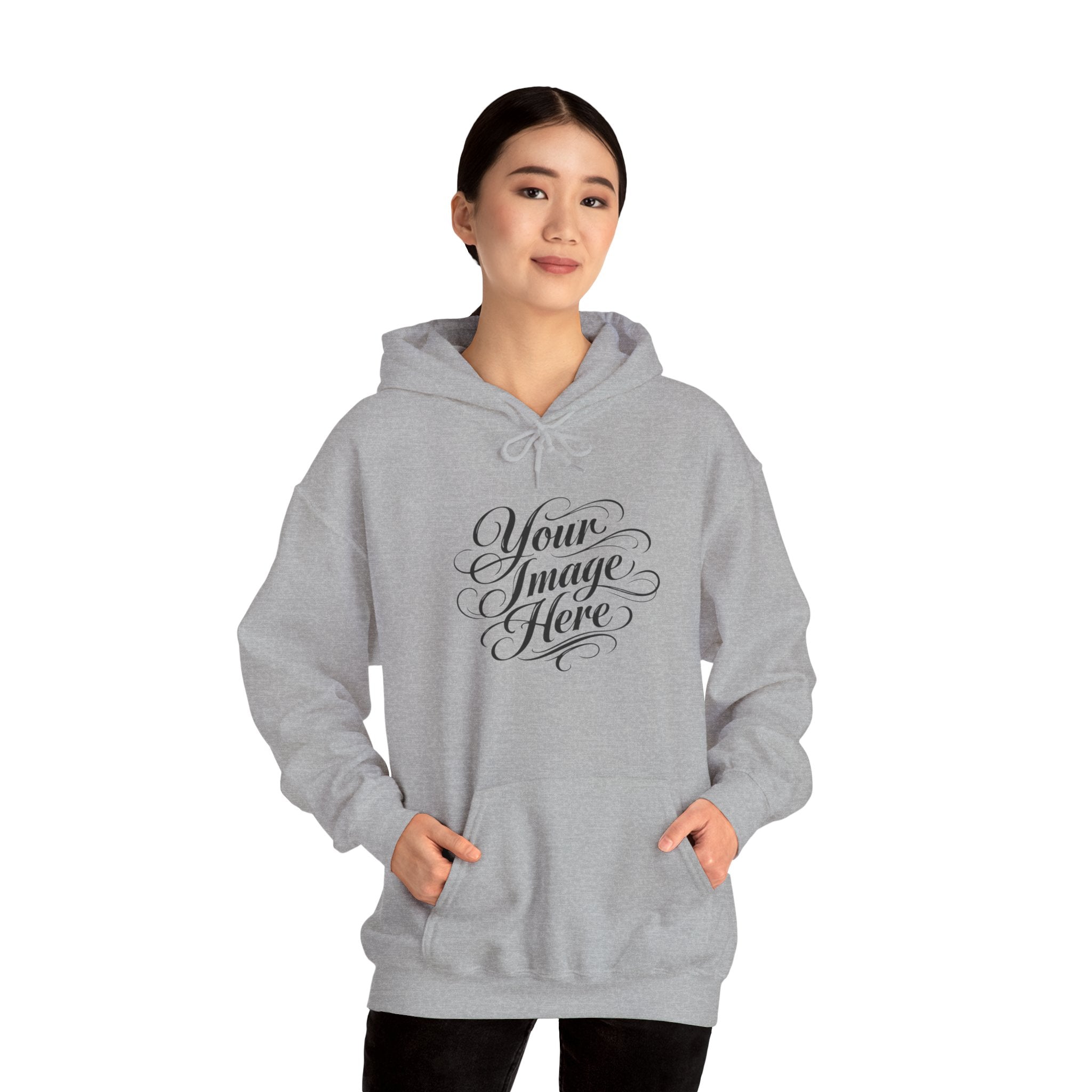 Women's Hoodie — Custom Image & Optional Text