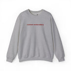 EMBROIDERED Custom Name, Quote, Date - (Light Colors/Shades) Pullover Sweatshirts