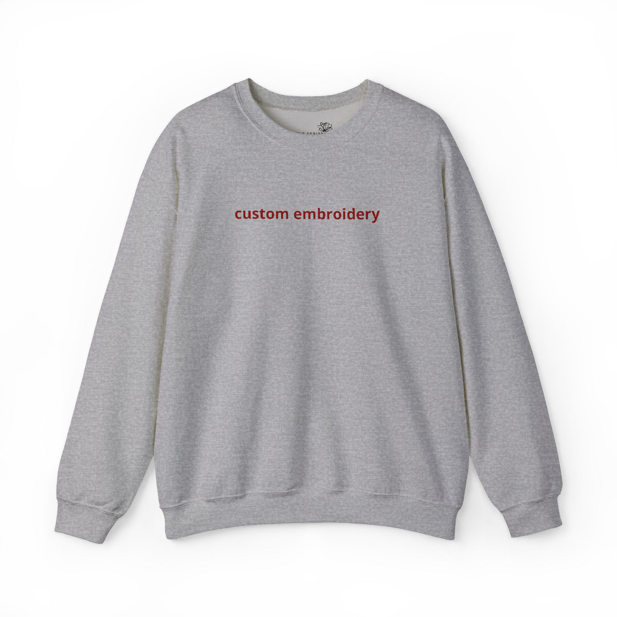 EMBROIDERED Custom Name, Quote, Date - (Light Colors/Shades) Pullover Sweatshirts