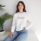 Custom Text Crewneck Sweatshirt — Say It Your Way