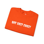Bat Shit Crazy Text - Cozy Pullover Sweatshirt