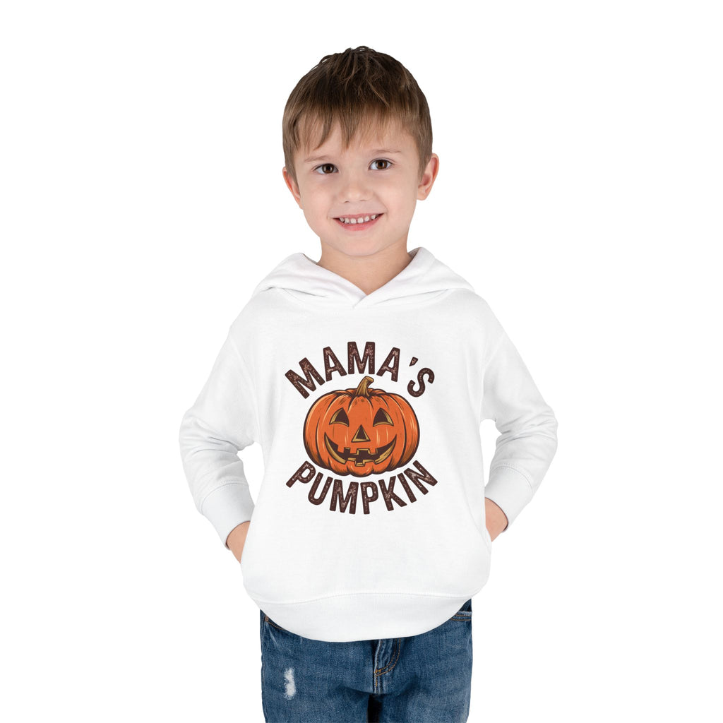 Toddler Hoodie — "Mama's Pumpkin" Halloween Jack-o'-Lantern Pullover