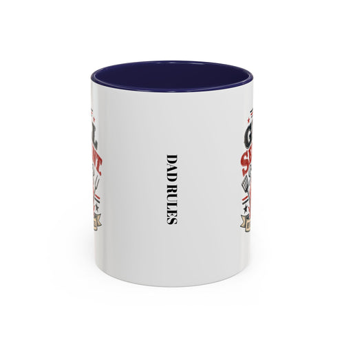 Grill Sergeant Accent Mug – "My Grill, My Rules" Coffee Cup (11/15oz)