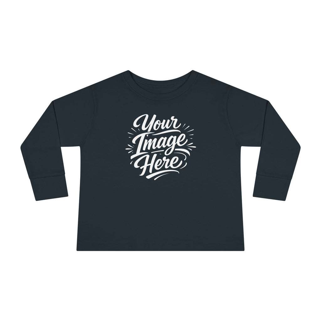 Toddler Long Sleeve Tee — Custom Image & Optional Text
