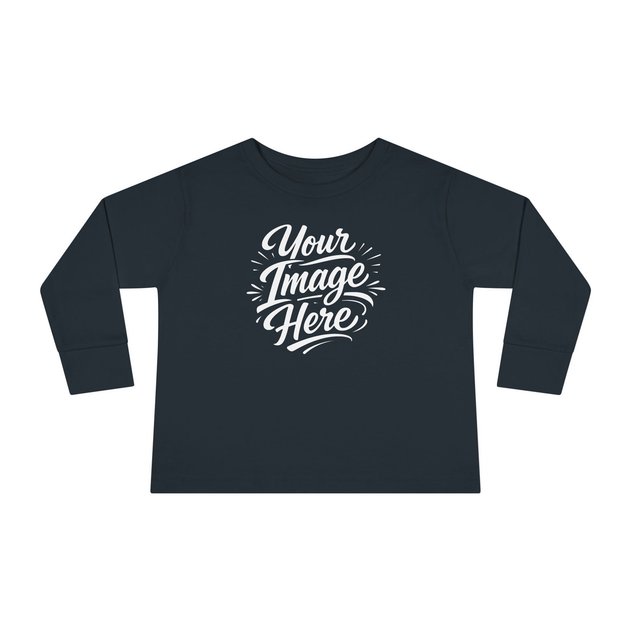 Toddler Long Sleeve Tee — Custom Image & Optional Text