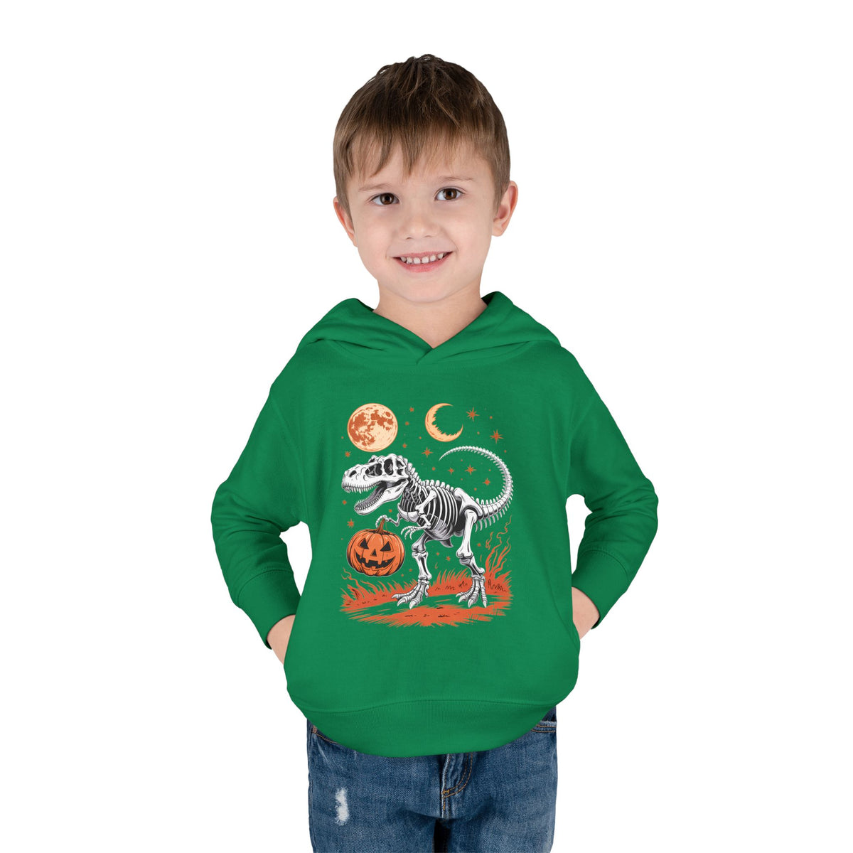 Toddler Halloween Dinosaur Pullover Hoodie