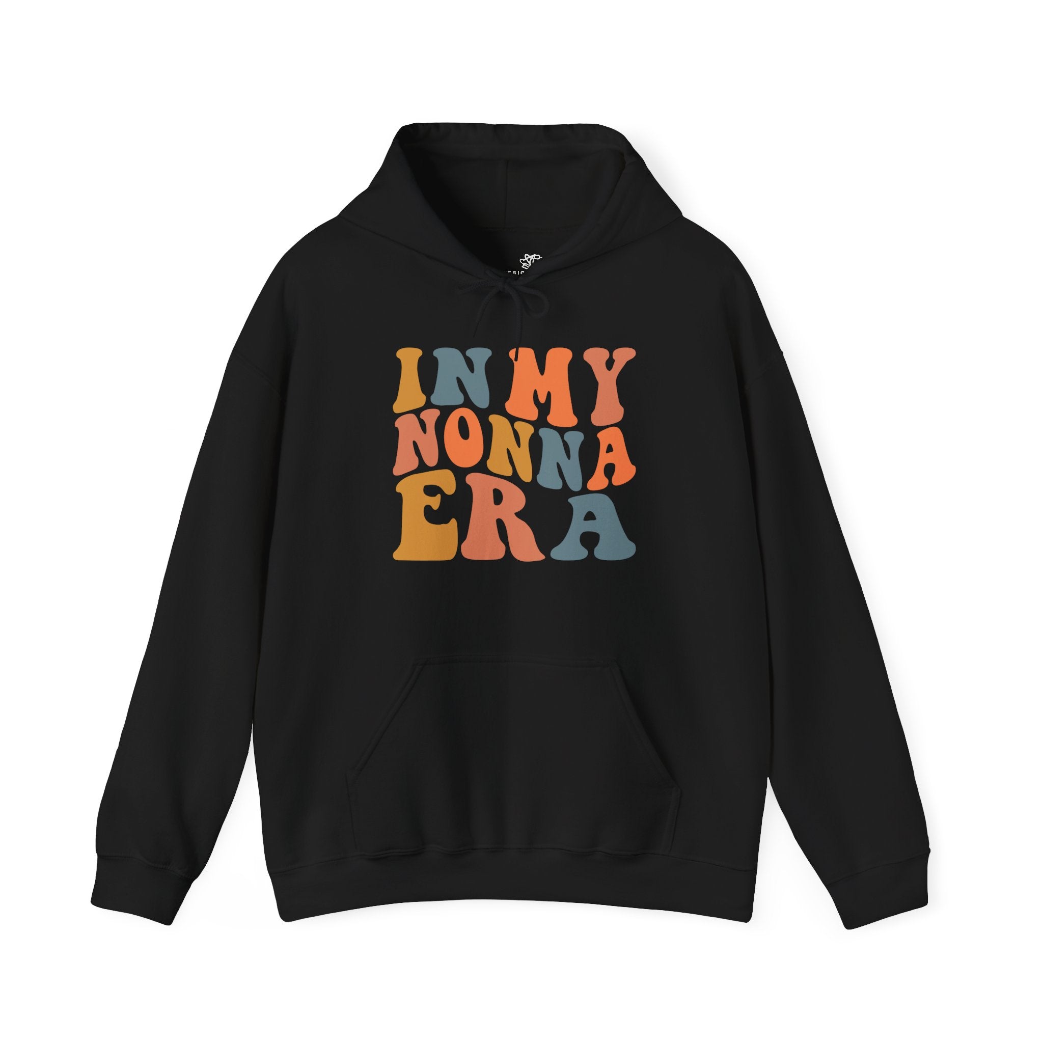In My Nonna Era (The Lisa) — Women's Graphic Hoodie in Black and White