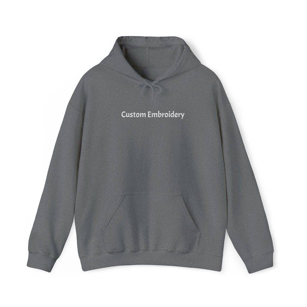 EMBROIDERED Custom Text (Dark Colors/Shades) Cozy Unisex Hoodies