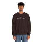 EMBROIDERED Custom Text (Dark Colors/Shades) Pullover Sweatshirts